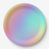 Freeform Pastel Gradient Pappteller (Vorderseite)