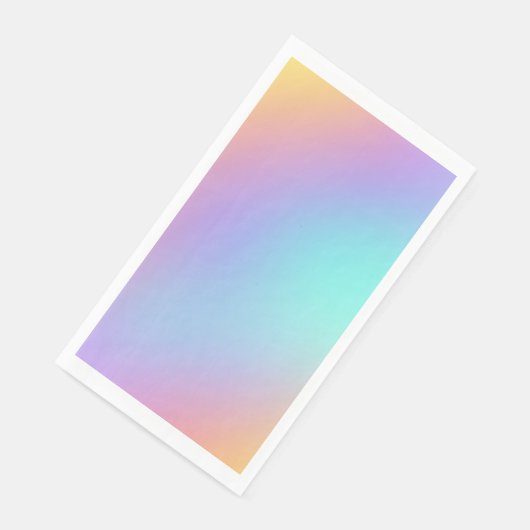 Freeform Pastel Gradient Serviette (Ecke)