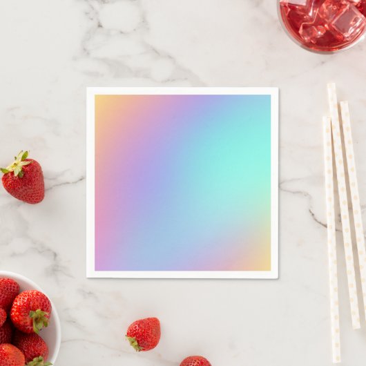 Freeform Pastel Gradient Serviette (Beispiel)