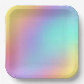 Freeform Pastel Gradient Square Paper Teller (Vorderseite)