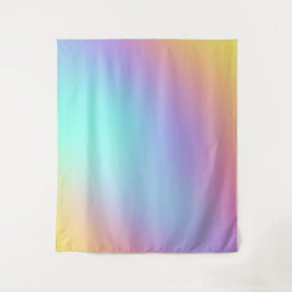 Freeform Pastel Gradient Wandteppich