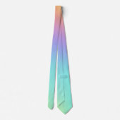 Freeform Pastel Rainbow Gradient Krawatte (Rückseite)