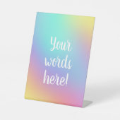 Freeform Pastel Rainbow Gradient Sockelschild (Vorderseite)