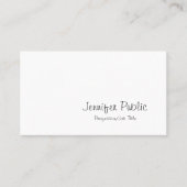 Freehand Script Creative Minimalistic Trendy Schli Visitenkarte (Vorderseite)