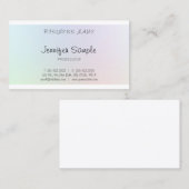 Freehand Script Elegante Beruflich Moderne Schlich Visitenkarte (Vorne/Hinten)