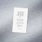 Freehand Simple Schlicht Magnetische Visitenkarte (Beispiel)