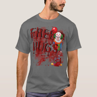 FreeHugs Clown Lazy Halloween Kostüm Beängstigende T-Shirt