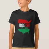 Freeish Freedom Usa Map Juneteenth Black Afican Am T-Shirt (Vorderseite)