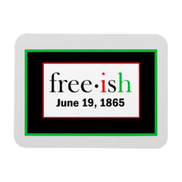 Freeish Juneteenth Flexible Foto Magnet