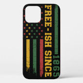 Freeish seit 1865 amerikanische Flagge afrikanisch Case-Mate iPhone Hülle (Rückseite)
