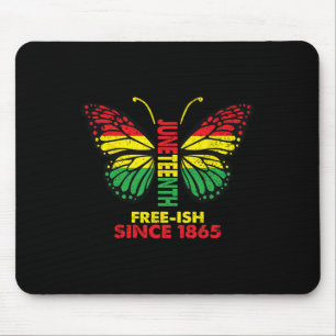Freeish Seit 1865 Juneteenth Schmetterling Blm Sch Mousepad