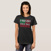 Freeish Since 1865 Black History Month Afro Africa T-Shirt (Vorne ganz)