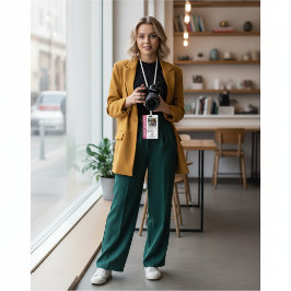 Freelance Fotograf Abzeichen in Bright Fuchsia Ausweis