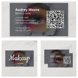 Freelance Makeup Artist Chic Design Visitenkarte