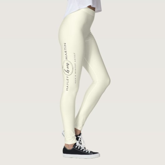 Freelance Makeup / Beauty Salon Benutzerdefinierte Leggings (Rechts)