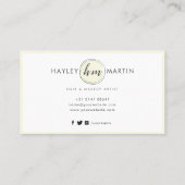 Freelance Makeup / Beauty Salon Custom Logo - Treuekarte (Rückseite)