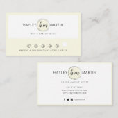 Freelance Makeup / Beauty Salon Custom Logo - Treuekarte (Vorne/Hinten)