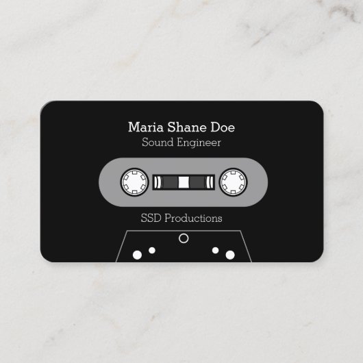 Freelance Musician Beruflich Business Card Visitenkarte (Vorderseite)