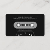 Freelance Musician Beruflich Business Card Visitenkarte (Rückseite)