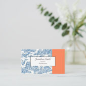 Freelance-Visitenkarte| Toile de Jouy Visitenkarte (Stehend Vorderseite)