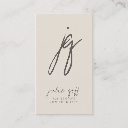 Freelance Writer, Author, Modern Beruflich Visitenkarte (Vorderseite)