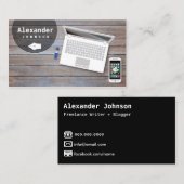 Freelance Writer Blogger Reporter Journalist Visitenkarte (Vorne/Hinten)
