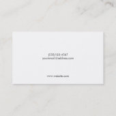 Freelance Writer des Gold Calligraphy Pen Logos Visitenkarte (Rückseite)