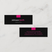 Freelance Writer - Rose Pink Compact Mini Visitenkarte (Vorne/Hinten)