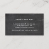 Freelance Writer - Schwarz-Brett-Chalkboard-Look Visitenkarte (Rückseite)