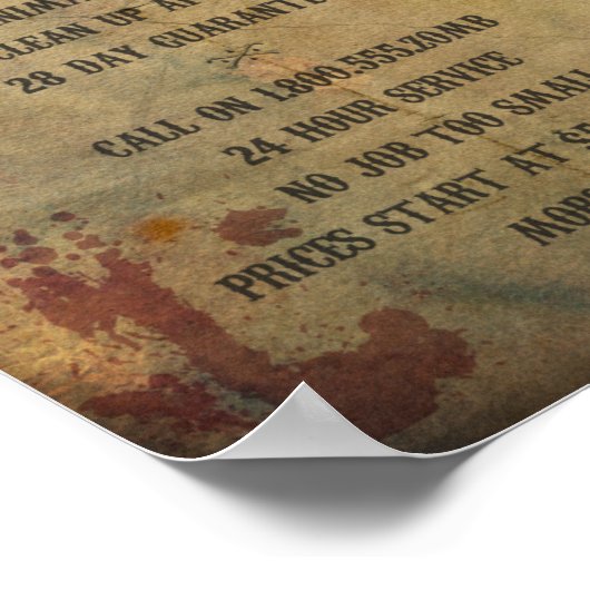 Freelance Zombie Hunter Poster (Ecke)