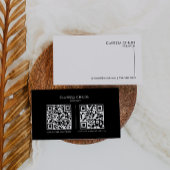 Freelancer Formeller Minimalistischer Qr-Code Visitenkarte