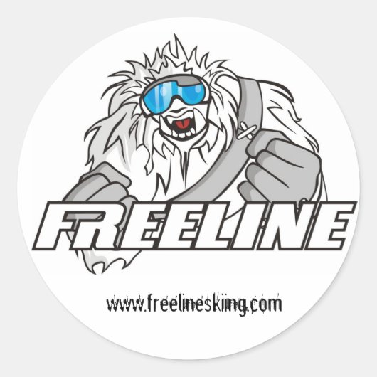 FreeLine Team-Logo Runder Aufkleber (Vorderseite)
