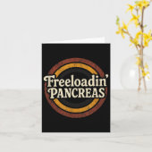 Freeloadin Bauchspeicheldrüse - Funny Diabetes Awa Karte (Gelbe Blume)