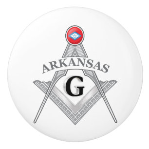 FreemaFreemasonsonry Lodge vom Staat Arkansa Keramikknauf