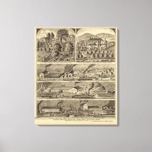 Freeman Brothers Works, Ohio Leinwanddruck (Vorderseite)