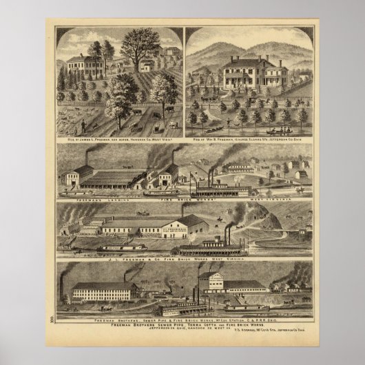 Freeman Brothers Works, Ohio Poster (Vorne)