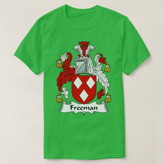 Freeman Coat of Arms Familienwappen T-Shirt (Design vorne)