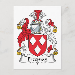Freeman Familienwappen Postkarte