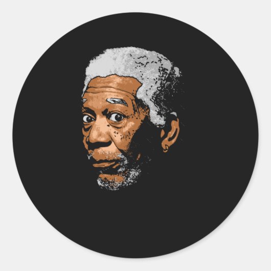 Freeman Funny Pop Art Sticker (Vorderseite)