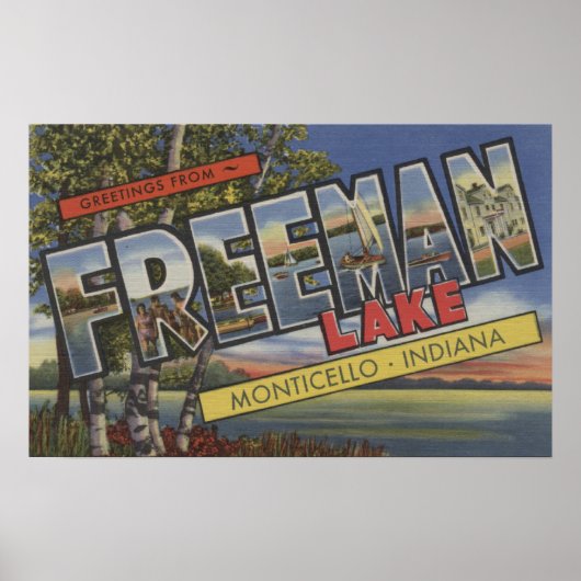 Freeman Lake - Große Briefmarkenszenen Poster (Vorne)