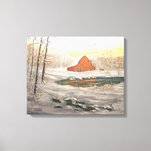 "FREEMAN SEE SNOW" LEINWANDDRUCK (Vorderseite)