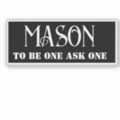 Freemason Aufkleber (Vorderseite)