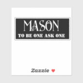 Freemason Aufkleber (Blatt)