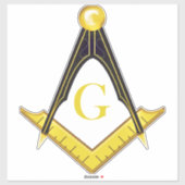 Freemason Aufkleber (Blatt)