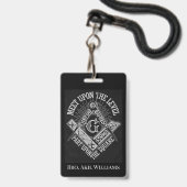 Freemason ausweis (Front with Lanyard)