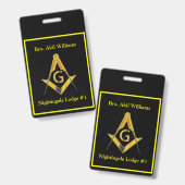 Freemason Ausweis (Vorder- & Rückseite)