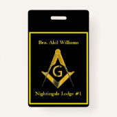 Freemason Ausweis (Vorderseite)