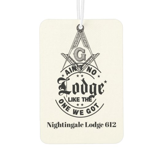 Freemason Autolufterfrischer (Rückseite)