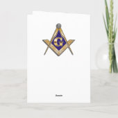 Freemason Birthday Karte (Rückseite)