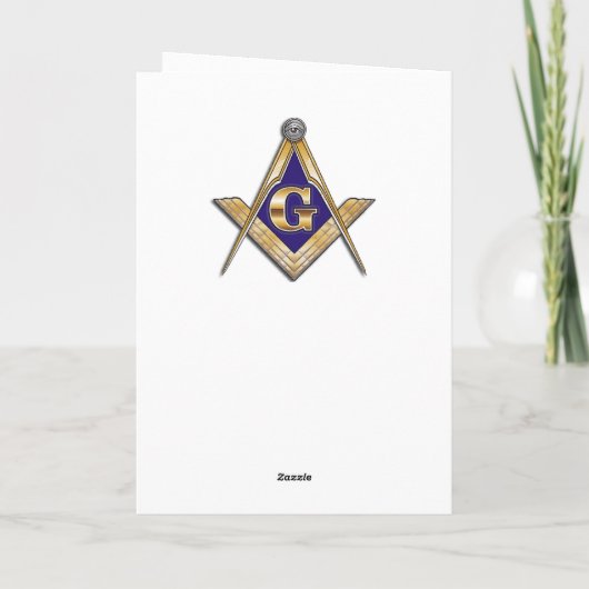 Freemason Birthday Karte (Rückseite)